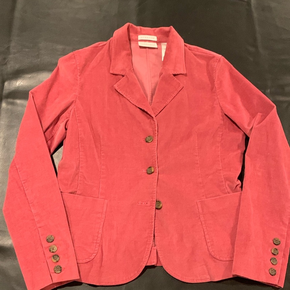 Pink Corduroy Blazer